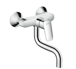 keukenmengkraan Hansgrohe Logis wand eengreeps chroom