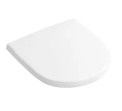 WC-zitting, Villeroy & Boch O.novo, wit, scharnier vertragend, met snelbevestiging zitting, duroplast