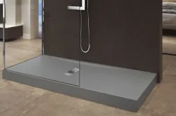 Douchebak, Novellini Custom, 1400x800mm, grijs, kunststof