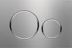 Duwplaat, Geberit Sigma20, tweeknops, inox, roestvaststaal ( RVS ), mat