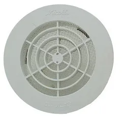 Ventilatierooster, Nicoll, rond Ø132mm, kunststof