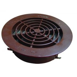 Grille de ventilation, Nicoll, circulaire Ø132mm, plastique