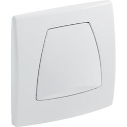 plaque de commande WC Geberit Twinline plastique blanc