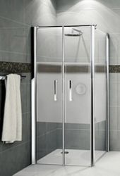 Paroi latérale de douche, Novellini Giada 2B+F2B, 1950x750mm, chromé, traitement anticalcaire