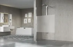 Inloopdouche, Novellini Giada H, 1950x1400mm, veiligheidsglas gedeeltelijk gesatineerd, wit