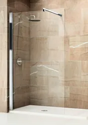 Inloopdouche, Novellini Giada H, 1950x1600mm, veiligheidsglas onbehandeld, mat chroom