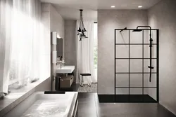 Inloopdouche, Novellini Kuadra, 2000x1200mm, veiligheidsglas bedrukt, zwart