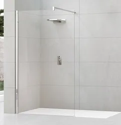 Douche à l'italienne, Novellini Kuadra H, 2000x1000mm, verre de sécurité non-traité, chromé