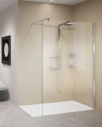 Inloopdouche, Novellini Kuadra H, 2000x700mm, veiligheidsglas bedrukt, chroom