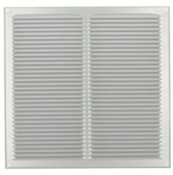 Grille de ventilation extérieure, Nicoll, rectangulair 490x490mm, aluminium gris