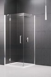 LOUVRE N F 90 EXTENSIBLE 86.5-89.5CM VERRE TREMPE TRANSP.CHROME