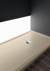 Douchebak, Novellini Olympic Plus, 1200x1000mm, wit, inox