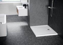 Douchebak, Novellini New Olympic, 1000x700mm, wit, inox