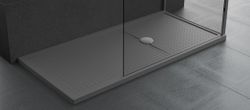 Receveur de douche, Novellini Olympic Plus, 1200x1000mm, gris, plastique