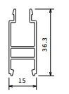 NOVELLINI P05HAAST3-A PROFIEL VOOR NIS WIT