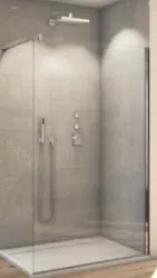 douche à l'italienne SanSwiss non-traité blanc