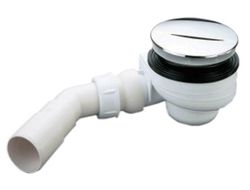 NICOLL TB90 ABS TURBOFLOW AVEC CAPOT EN ABS CHROME  DIAM.90