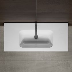 Lavabo, Riho Porto square, blanc, 1400x480mm, rectangulair
