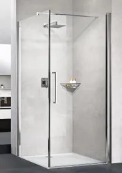 Douchedeur, Novellini Young 2.0 G+F, draaideur eendelig, H: 1900mm, veiligheidsglas