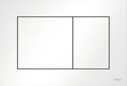 plaque de commande WC TECE TECEnow plastique blanc