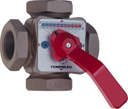 vierwegmengkraan TEMPOLEC 4/4 met draad messing