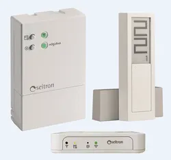 Kit programmeerbare Wi-Fi thermostaat warm-cool op batterij + Gateway + control unit tempolec