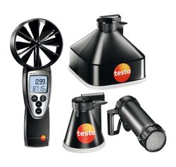 testo 417 Set 2, vleugelrad-anemometer 100 mm incl. trechterset en LAF-trechter (ex 05634172)