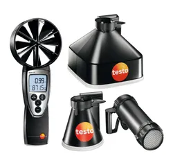 testo 417 Set 2, vleugelrad-anemometer 100 mm incl. trechterset en LAF-trechter (ex 05634172)
