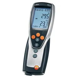 testo 635-2, vocht-/temperatuurmeetapparaat met geheugen,PC software en usb kabel testo