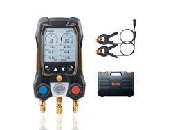 550s basisset digitale manifold koelinstallaties warmtepomp incl. 2 klemvoelers (met kabel) Testo