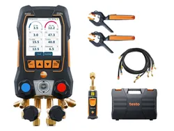 testo 558s digitale manifold draadloze temperatuur en vacuumsondes, set 4 vulslangen (ex 05645572)