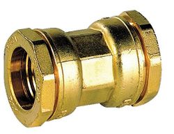 verbindingsstuk messing d32 dubbel 813 sferaco