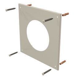 rosace pour conduit de fumées / d’amenée d’air Ubbink carré Ø110mm inox