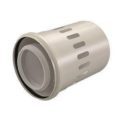 Concentrische rookgastoevoer, Ubbink Rolux, aluminium/kunststof, 80/125mm