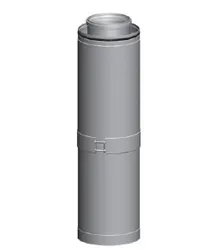 Concentrische rookgashulpstuk, Ubbink CLV, galva/PP, 125/200mm