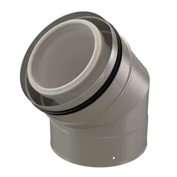 Concentrische rookgasbocht, Ubbink CLV, inox/kunststof, 160/250mm