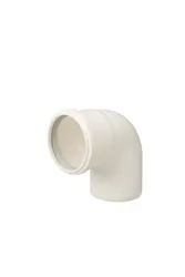 Enkelwandige rookgasbocht, Ubbink Rolux, 90°, Ø80mm, kunststof, met lipring