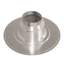 Dakdoorvoerplaat, Ubbink, Ø125mm, geschikt voor platdak, aluminium, rond, aluminium