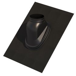 solin Ubbink Ubiflex Ø166mm noir rectangulair 40-55° Signo Pan