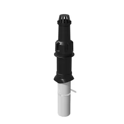 Rookgasdakdoorvoer, Ubbink Rolux HRtop, concentrisch, 100/150mm, L1000mm, 15 - 45°