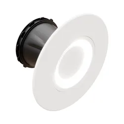 Toe-/afvoerventiel, Ubbink Haelix Stella Retro, Ø125mm, rond, wit