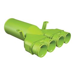 Ventielcollector, Ubbink Air Excellent 23 Flex, 4 x Ø63mm rond