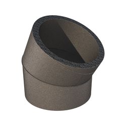 Coude pour conduit d'air circulaire, Ubbink Aerfoam, 200mm, 30°, plastique