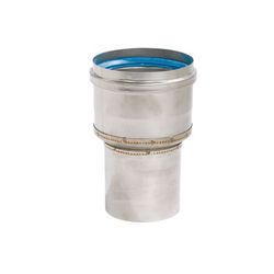 inox verloop 80 uitw x 90 inw + dicht ubbink