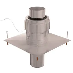 PP120 schoorsteenopstand inox 125 ubbink