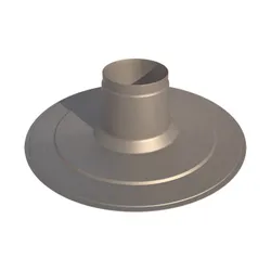 dakdoorvoerplaat Ubbink Rolux Ø135mm aluminium rond