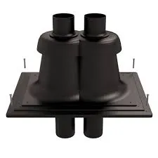 schoorsteenopstand met vlakke plaat 2x80mm ubbink