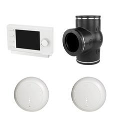 set zoneventilatie W300-W400-W450 CO2 (driewegklep incl. klokregeling en 2x CO2 sensor)