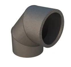 Bocht rond luchtkanaal, Ubbink Aerfoam, 160mm, 90°, kunststof