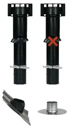 Ventilatie dakdoorvoer, Ubbink Multivent, 131mm, 900mm